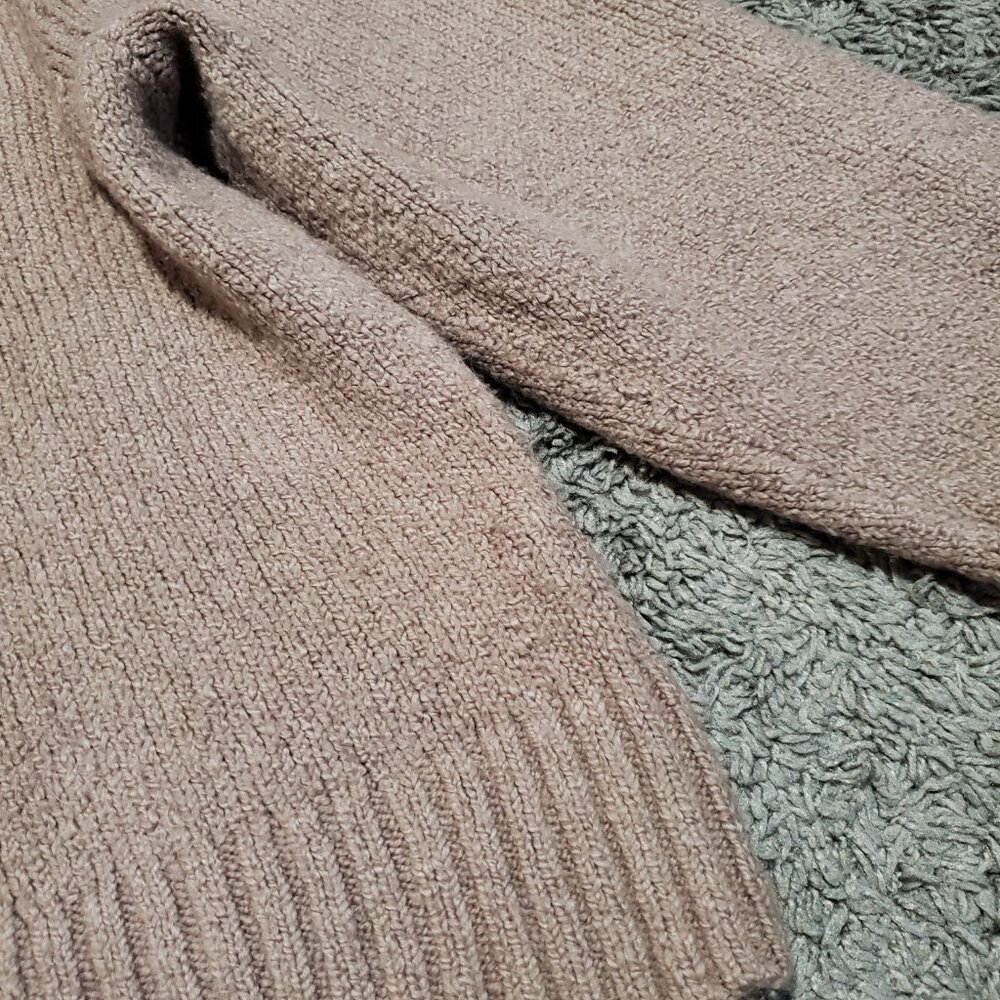 MEAVE for Anthropologie Crewneck Puff Sleeve Worn Crop Sweater - XL - Picture 9 of 9